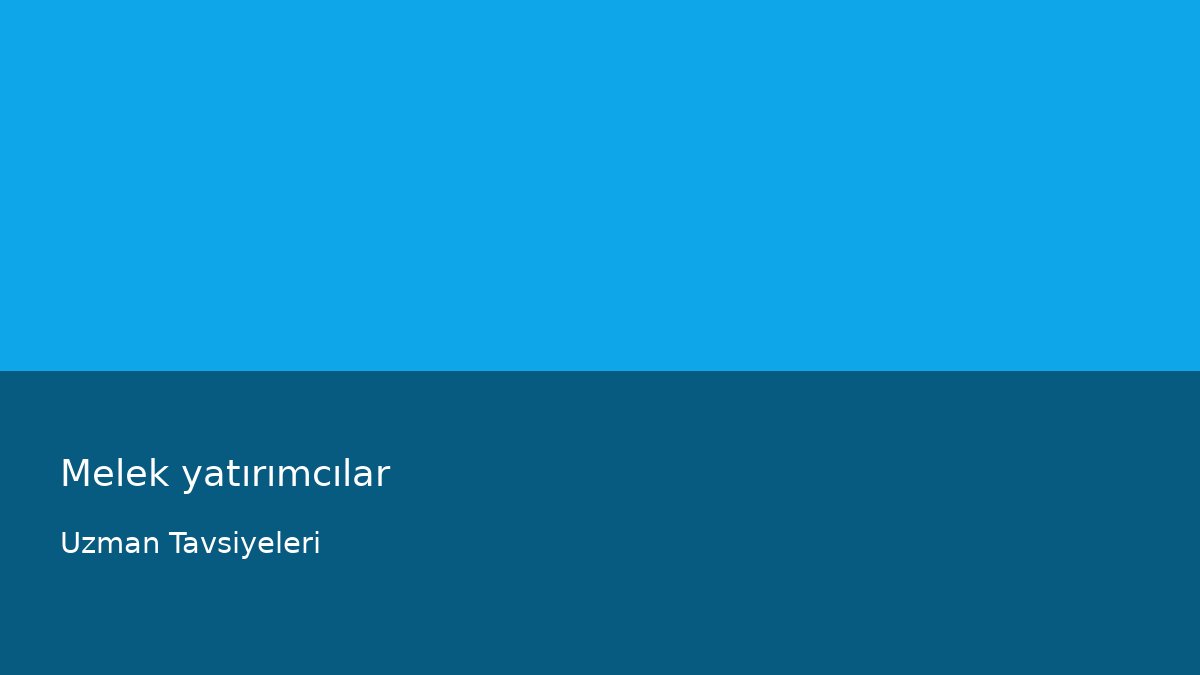 Melek yatırımcılar - Uzman Tavsiyeleri